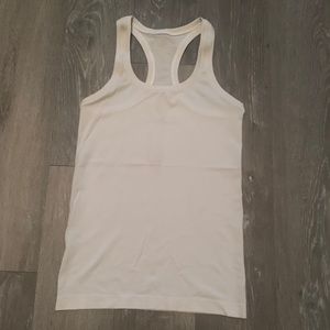 Lululemon white Swiftly tank.